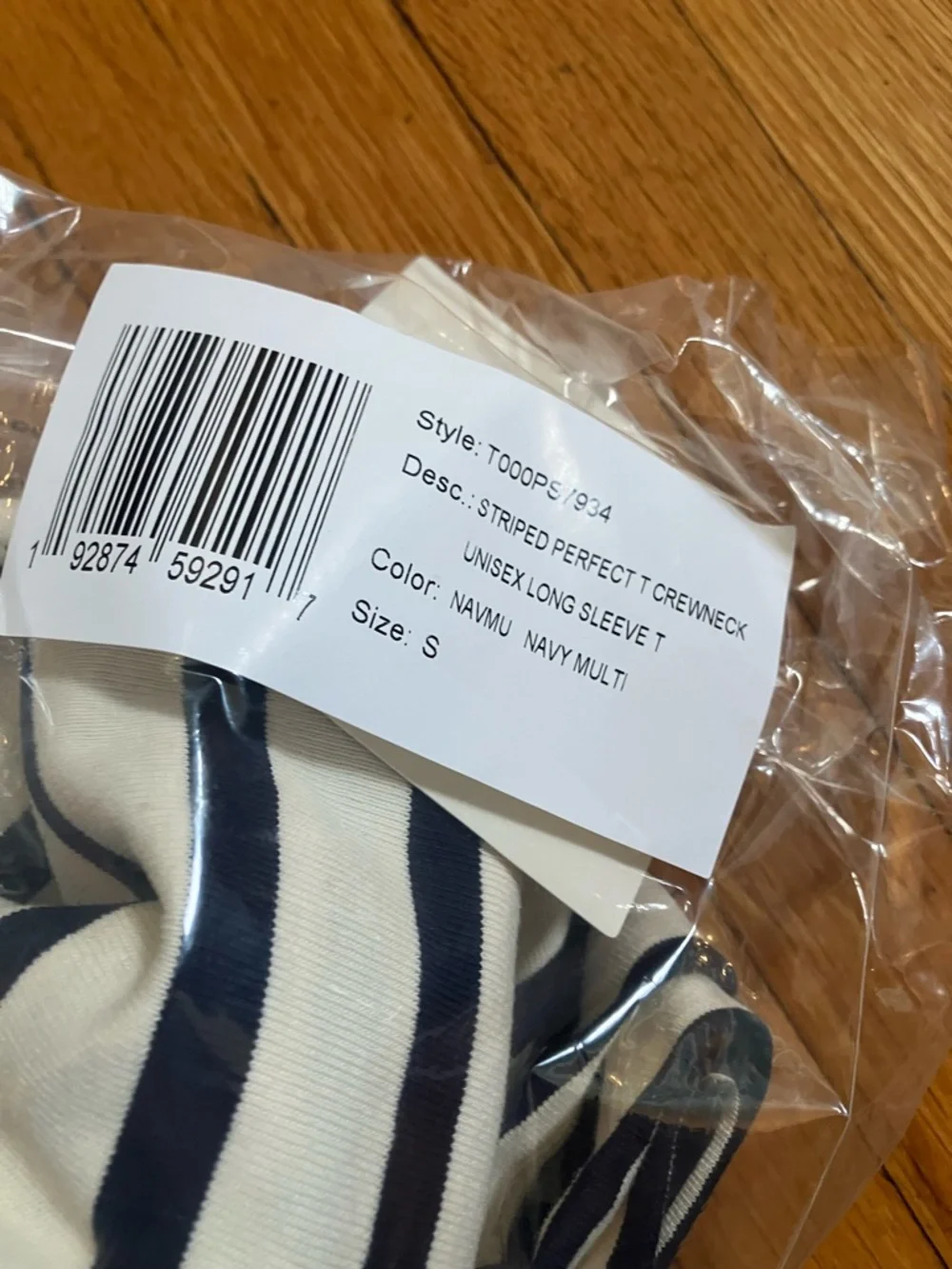 Tibi Tibi Striped Perfect Unisex Long Sleeve T-Shirt - Picture 11 of 11